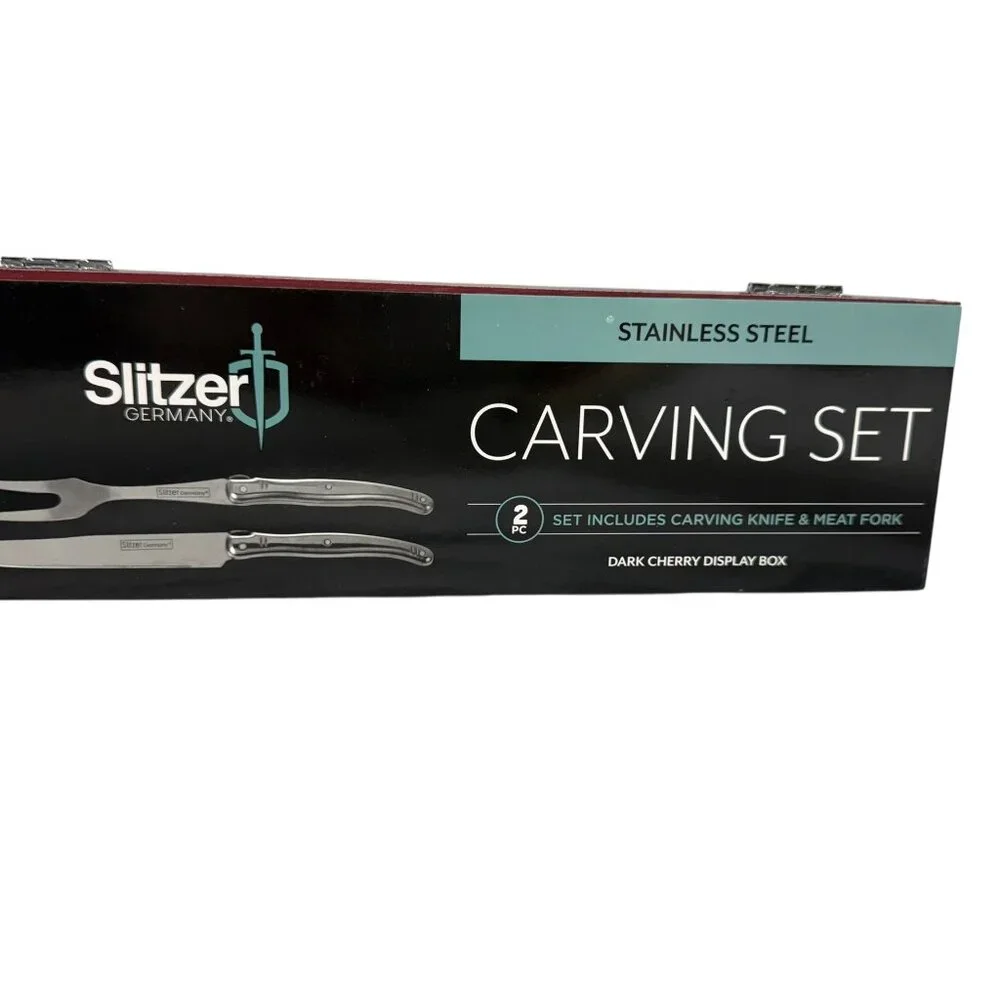 NIB Delta Waterfowl Slitzer Germany 2pc European-Style Carving Set w/ Box